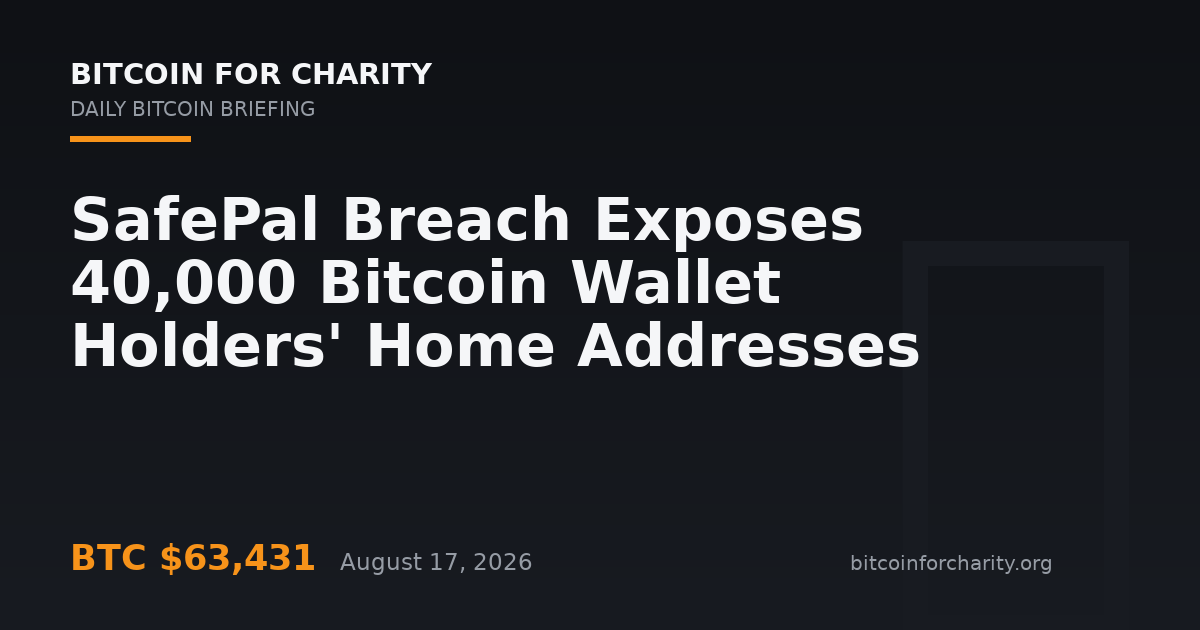 SafePal Breach Exposes 40,000 Bitcoin Wallet Holders' Home Addresses