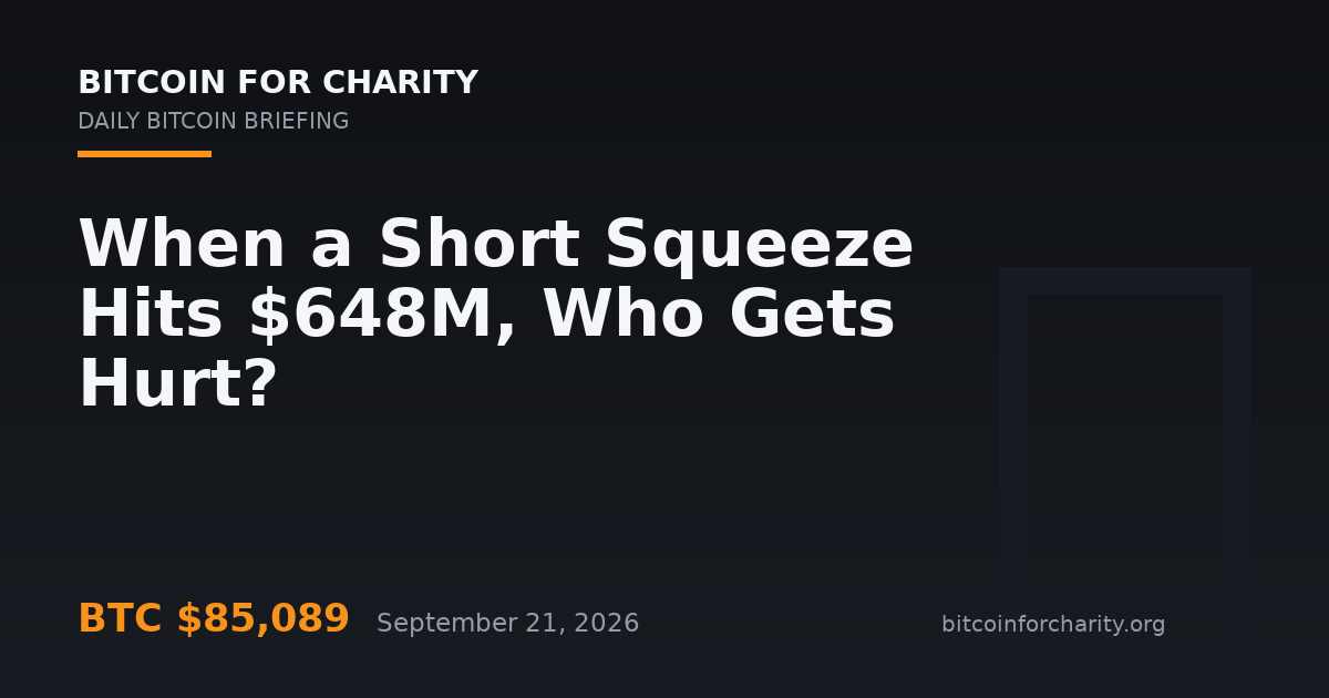 When a Short Squeeze Hits $648M, Who Gets Hurt?